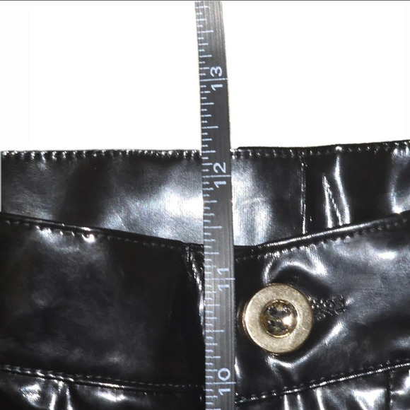 Faux Leather High Waisted Pants in Black - Extra Small - NWOT - Picture 9 of 14